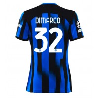 Dámy Fotbalový dres Inter Milan Federico Dimarco #32 2023-24 Domácí Krátký Rukáv